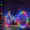 2-delad LED-cykelhjulsljus Vind och eld Hjulsljus B