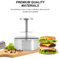Miniatyrbillede 3 af 5: 304 Justerbar hamburgerpresser i rustfrit stål med håndtag, Rou