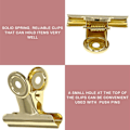 Miniatyrbillede 3 af 5: 10 stk. 2 tommer rustfrit stål binderclips store bulldog metal/