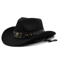 Miniatyrbillede 1 af 4: Cowherd Western Cowboy Hat Woolen Jazz Top Hat for Men and W