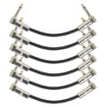 6 tum gitarr patchkabel gitarr effektpedal kablar svart 6 pack