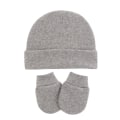 Miniatyrbillede 4 af 4: 4 stk. Baby Hat og Baby Handsker 0 - 6 Måneder (Sort, Hvid, Grå,