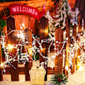Miniatyrbillede 2 af 5: Indendørs juledekoration, julelys, hvide bær