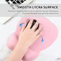 Miniatyrbillede 2 af 5: Pink - musemåtte med ergonomisk håndledsstøtte, 4mm memory foam pude