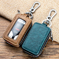 Miniatyrbillede 4 af 5: Dame Mænd Ægte Læder Nøglepung Holder Bilnøgle Fob Etui Cove