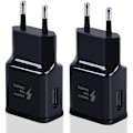 Miniatyrbilde 1 av 5: 2-pakning USB-hurtigladeradapter for Samsung S22 S21 S20 S10 S10e