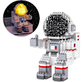 Miniatyrbillede 1 af 5: Astronaut Mini Byggeklodser Mikro Byggesæt Til Børn