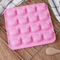 Miniatyrbillede 4 af 5: 4 stk. silikoneforme i griseform til gelé, fondant, hård slik, keto-fedtbomber, harpiks