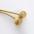 Miniatyrbillede 2 af 5: 2 stk. (gammelt guld, ca. 45 cm lang) Gardinbindere Magnetiske C