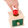 Miniatyrbillede 2 af 5: 1 stk. Montessori objekt stående kasse med bold børns uddannelse