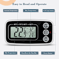 Miniatyrbillede 2 af 5: 2 stk. Digitalt Køleskabstermometer Temperatur -50°C til 70°C