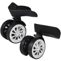Miniatyrbillede 1 af 5: 360 Swivel Wheel Replacement Luggage Travel Suitcase Wheels