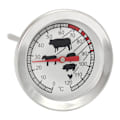 Miniatyrbilde 5 av 5: 2x steketermometer i rustfritt stål - analogt kjøtttermometer