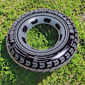 Miniatyrbilde 4 av 5: PVC oppblåsbar Creative Tire svømmebøye oppblåsbar voksen ti