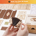 Miniatyrbillede 2 af 5: 3D Træpuslespil Accordion Håndværk Model Kits til Voksne at Bygge