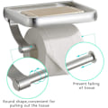 Miniatyrbillede 3 af 5: Sort Toiletpapirholder med Hylde, Rustfrit Aluminium Toi