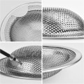 Miniatyrbilde 3 av 3: Rustfritt stål vask siler - sett med to deler (10 CM)