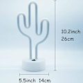 Miniatyrbilde 4 av 5: Kaktus Neon Lys LED Kaktus Neon Skilt, USB eller Batterilading N