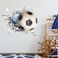 Miniatyrbilde 1 av 4: 3D Fotball Veggklistremerker, Fotballklistremerker for Gutterom, Fotball Vinyl Veggdekor for Tenåringsgutter