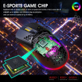 Miniatyrbilde 6 av 7: X600 RGB lysende makro programmeringsspillmus 6 taster kan slå av
