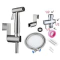 Handhållen bidésdusch, rostfritt stål borstat nickel spraykit, C