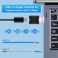 Miniatyrbilde 2 av 5: USB C-hunn til USB-hann-adapter, Type C-laderkabelkontakt