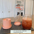 Miniatyrbillede 2 af 5: (Pink Farve)Bærbar Frisk Juice Mini Blender Vandflaske, Ledning