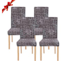 Miniatyrbild 5 av 5: Stretchig matstolsskydd Universal tvättbart stolsöverdrag,Easy C