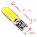 Pikkukuva 5 / 5: 10 kpl T10 12V W5W LED-auton sisävalot COB-kiilakupuvalot