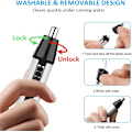 Miniatyrbillede 5 af 5: 4 i 1 USB genopladelig elektrisk næse- og ørehårstrimmer, smerte