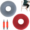 Miniatyrbilde 1 av 5: 2 stk Donut seteputer, Oppblåsbar ring seteputer, Infla
