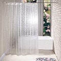 Miniatyrbilde 4 av 5: Badekardusjforheng, 3D Transparent Vannkube, 180x180cm B