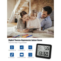 Miniatyrbild 2 av 5: Digital termometer/hygrometer 3,2” LCD stor display inomhus