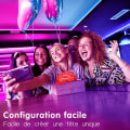 Miniatyrbillede 5 af 5: Led-strimmel 20m, Led-soveværelse Bluetooth, Led-strimmel styret af AP