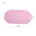 Miniatyrbillede 2 af 5: Badeværelses Anti-slip Måtte - Transparent Boble Måtte - Pink - 66*37cm - 1 stk