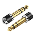 Pikkukuva 1 / 5: 1/4 - 3,5 mm:n ääniadapteri Hifi-sovitin Kuulokemikrofonisovitin