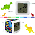 Miniatyrbild 4 av 5: Växande väckarklocka för barn, pojkgåvor (Cool Dinosaur), digital väckarklocka