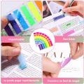 Miniatyrbillede 2 af 5: (8 Sæt) Farvede Sticky Notes Index Klæbende Bogmærker, Index Faner