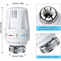 Miniatyrbillede 2 af 5: 4 stk. radiator termostathoved, TRV M30 x 1,5 radiator termostatventil