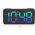 Miniatyrbild 5 av 5: Superhög Väckarklocka för Tunga Sovare, Digital Klocka med 7-Färgs Nattlampa, Justerbar Volym