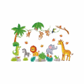 Miniatyrbilde 1 av 5: Veggklistremer Jungeldyr Veggklistremer Giraff Elefant Ape