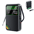 Miniatyrbillede 1 af 5: FM/AM/SW - Bærbar Mini Radio - Katastroferadio - Sort