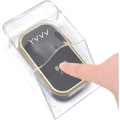 Miniatyrbillede 1 af 5: Trådløs dørklokke, vandtæt klar klokkeknapdæksel, udendørs dørklokkesæt, nem at installere hus, kompatibel sender, vinterregn og snefast