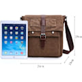 Miniatyrbild 3 av 5: Herr Canvas Axelväska (Kaqi) Messenger Bag Canvas Väska Axelväska 16 Tums Datorväska Messenger Bag