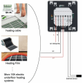Miniatyrbild 4 av 5: Programmerbar rumstermostat med 16A-prob för elektrisk golvvärme