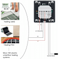Miniatyrbillede 4 af 5: Programmerbar rumtermostat med 16A-sonde til elektrisk gulvvarme