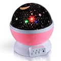 Fantasy Stjernehimmel Lampe (Pink), Farverig LED Nattelys, Romant