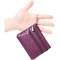 Miniatyrbilde 2 av 5: Kvinners ekte skinnmyntpung Mini Pouch Change Wallet med