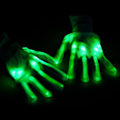 Miniatyrbilde 3 av 5: 1 par (grønn) - Lysende LED-hansker Heldekkende hansker - Beste gave