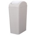 Miniatyrbilde 1 av 5: Liten søppelbøtte med lokk, 12 liter/3 gallon, liten grågrønn plast